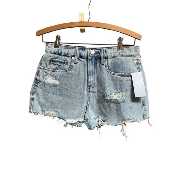 Blank NYC Denim Jean Shorts Cut Off Distressed‎ Women’s Size 25”/ 0 - Picture 1 of 6